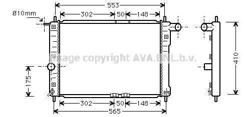 AVA QUALITY COOLING Radiators, Motora dzesēšanas sistēma DW2039